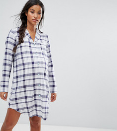 Рубашка для сна в клетку ASOS Maternity - Синий
