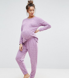Комплект с джоггерами и свитшотом для беременных ASOS Maternity LOUNGE - Красный