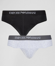 2 хлопковых трусов Emporio Armani - Мульти