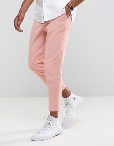 Комбинируемые розовые строгие брюки суженного книзу кроя ASOS - Розовый