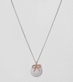 Ожерелье с монетой и бантиком Olivia Burton - Серебряный