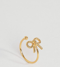 Кольцо с бантиком в винтажном стиле Olivia Burton - Золотой