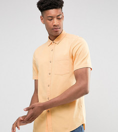 Оранжевая фактурная рубашка классического кроя ASOS TALL - Оранжевый