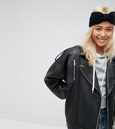 Повязка на голову в рубчик ASOS - Черный