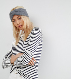 Повязка на голову в рубчик ASOS - Серый