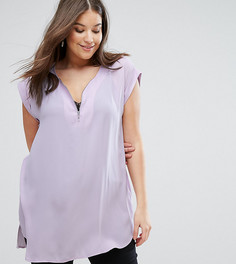 Туника с молнией New Look Curve - Фиолетовый
