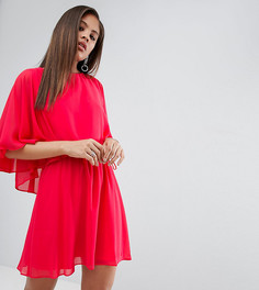 Платье мини с разрезами на рукавах ASOS TALL - Красный