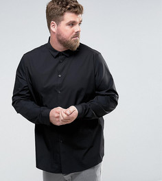 Черная рубашка классического кроя ASOS PLUS - Черный