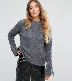 Джемпер с завязками на рукавах Vero Moda Tall - Серый
