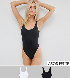 Набор слитных купальников с овальным вырезом ASOS PETITE - Мульти