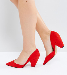 Tуфли для широкой стопы с острым носком ASOS SULPHUR - Красный