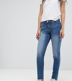 Темные винтажные джинсы бойфренда с асимметричными краями ASOS TALL KIMMI - Синий