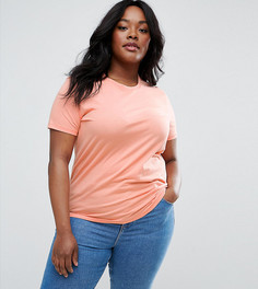Футболка с круглым вырезом ASOS CURVE - Оранжевый