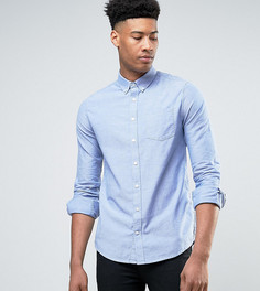 Голубая оксфордская рубашка Burton Menswear TALL - Синий