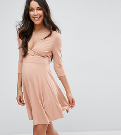 Платье с запахом для беременных ASOS Maternity NURSING - Розовый