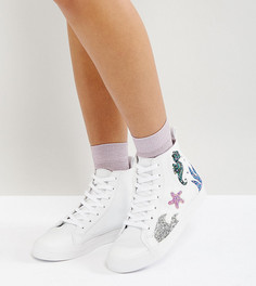 Высокие кроссовки ASOS DIVE IN - Белый