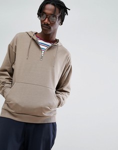 Худи свободного кроя ASOS - Коричневый