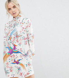Платье мини с вышивкой ASOS PETITE - Мульти