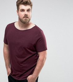 Футболка с широким вырезом ASOS PLUS - Красный