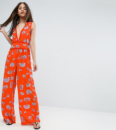 Пляжный комбинезон с широкими штанинами ASOS TALL - Мульти