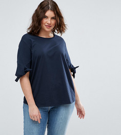 Футболка с завязками на рукавах ASOS CURVE - Мульти