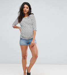 Джинсовые шорты ASOS MATERNITY PETITE - Синий