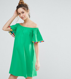Платье с помпонами ASOS Maternity - Зеленый