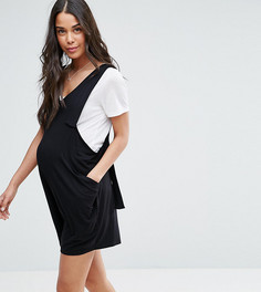 Комбинезон с декоративными ремешками ASOS Maternity - Черный