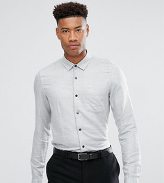 Серая меланжевая рубашка классического кроя ASOS TALL - Серый