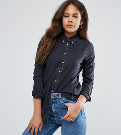 Черная джинсовая рубашка ASOS TALL - Черный