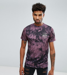 Фиолетовая футболка с размытым принтом Jacamo TALL - Фиолетовый