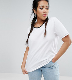 Футболка с окантовкой ASOS CURVE - Мульти