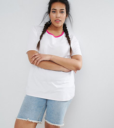 Футболка с окантовкой ASOS CURVE - Мульти