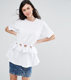 Футболка с узелками ASOS TALL - Розовый