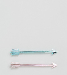 2 металлических заколки для волос ограниченной серии в виде стрел - Мульти Asos