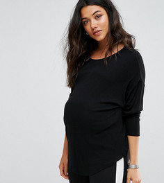 Свободная футболка ASOS Maternity - Черный
