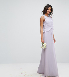 Платье макси с оборками TFNC WEDDING - Фиолетовый