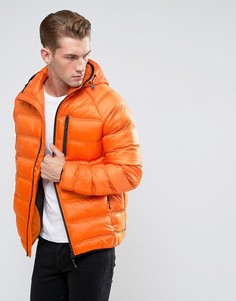 Легкая дутая куртка с капюшоном Bellfield - Оранжевый