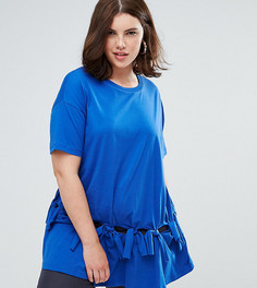 Футболка с узлом ASOS CURVE - Мульти