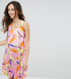 Свободное платье с завязкой и ярким принтом ASOS Maternity - Мульти