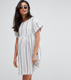 Свободное платье в полоску с короткими рукавами ASOS Maternity - Мульти