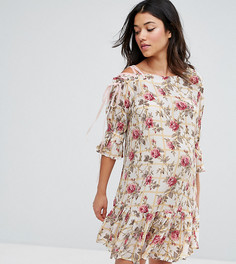 Платье на шнуровке с цветочным принтом ASOS Maternity - Мульти