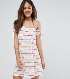 Трикотажное пляжное платье в полоску ASOS TALL - Мульти