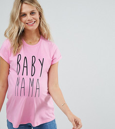Футболка с принтом Baby Mama ASOS Maternity - Розовый