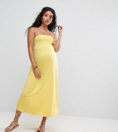 Пляжное платье-бандо миди ASOS Maternity - Желтый