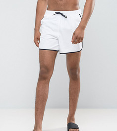 Белые короткие шорты для плавания ASOS TALL - Белый