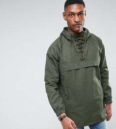 Свободная куртка цвета хаки со шнуровкой ASOS TALL - Зеленый