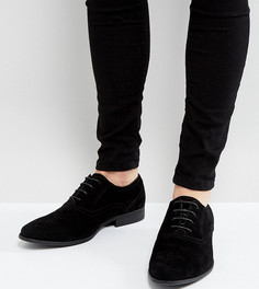 Черные туфли дерби для широкой стопы ASOS - Черный