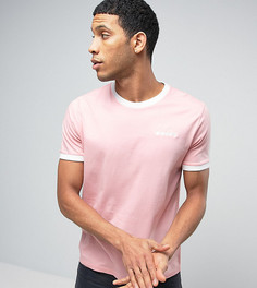 Футболка с маленьким логотипом Diadora Ringer эксклюзивно для ASOS - Розовый