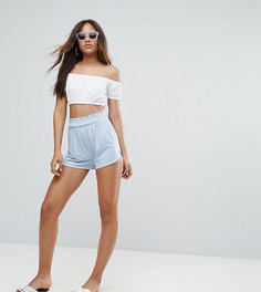 Шорты в клетку с присборенным поясом ASOS TALL - Мульти